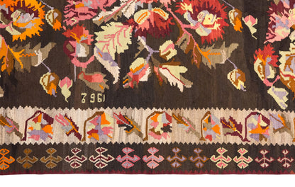 6.5 x 12.4 ft Kilim, Antique Turkish Kilim, Erzurum Bardız