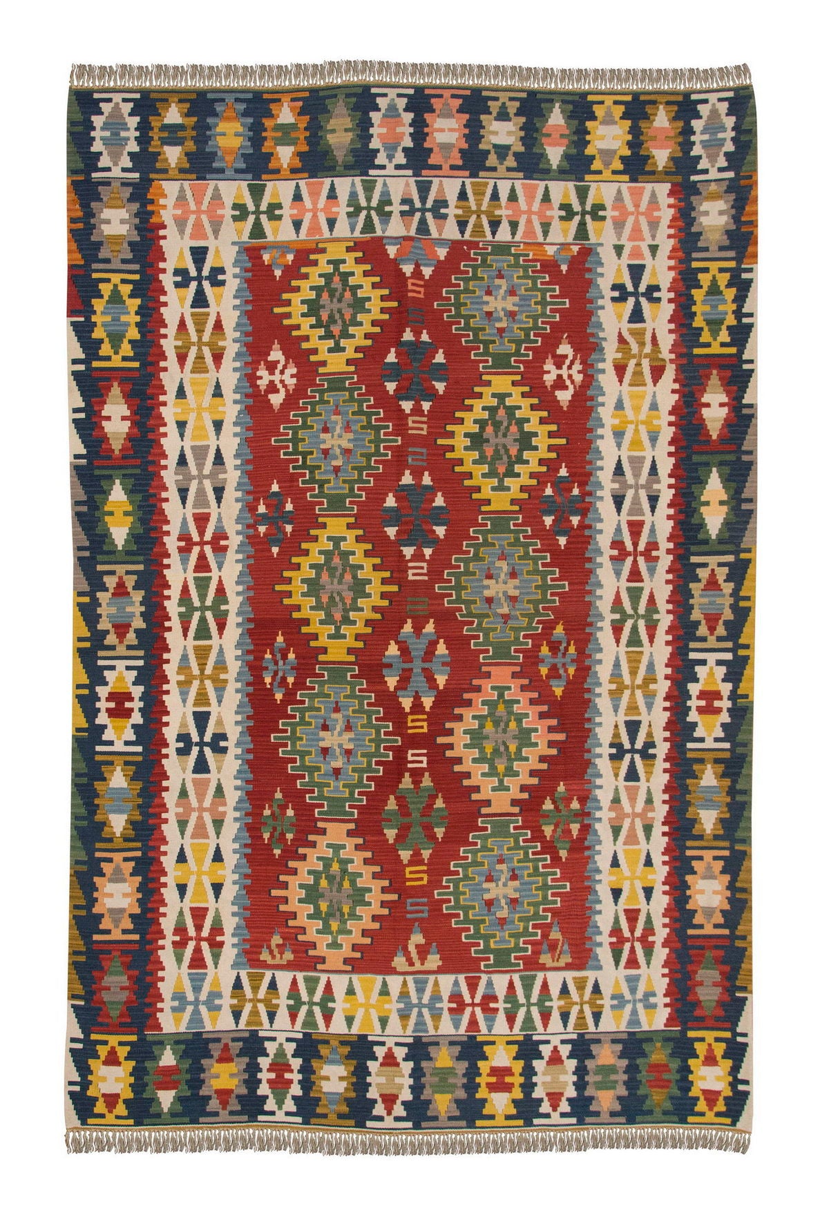 6.5x9.10 feet Kilim,6x10 Kilim Rug,Turkish Kilim Rug,Oushak Kilim,Handwoven Kilim, Handspun Wool Kilim Rug,New Kilim Rug,Natural Color Kilim