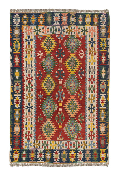 6.5x9.10 feet Kilim,6x10 Kilim Rug,Turkish Kilim Rug,Oushak Kilim,Handwoven Kilim, Handspun Wool Kilim Rug,New Kilim Rug,Natural Color Kilim