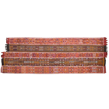 6.9 x 16 ft kilim, Vintage Turkish Cicim Embroidery Kilim, Sivas Area