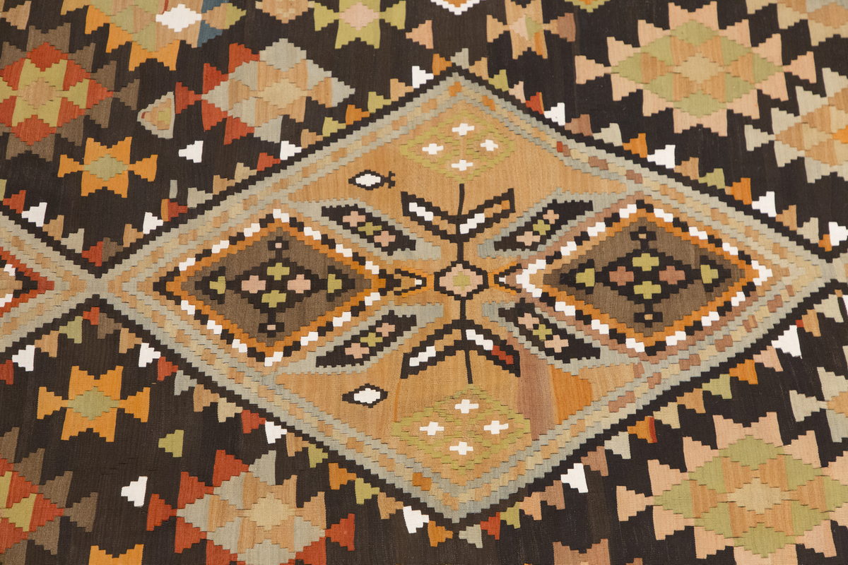6 x 12.8 ft kilim, Vintage Caucasian Kilim