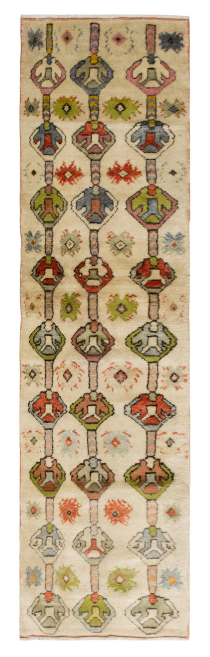 Vintage Turkish Runner Rug, 60 x 235 cm / 2 x 7.7 ft