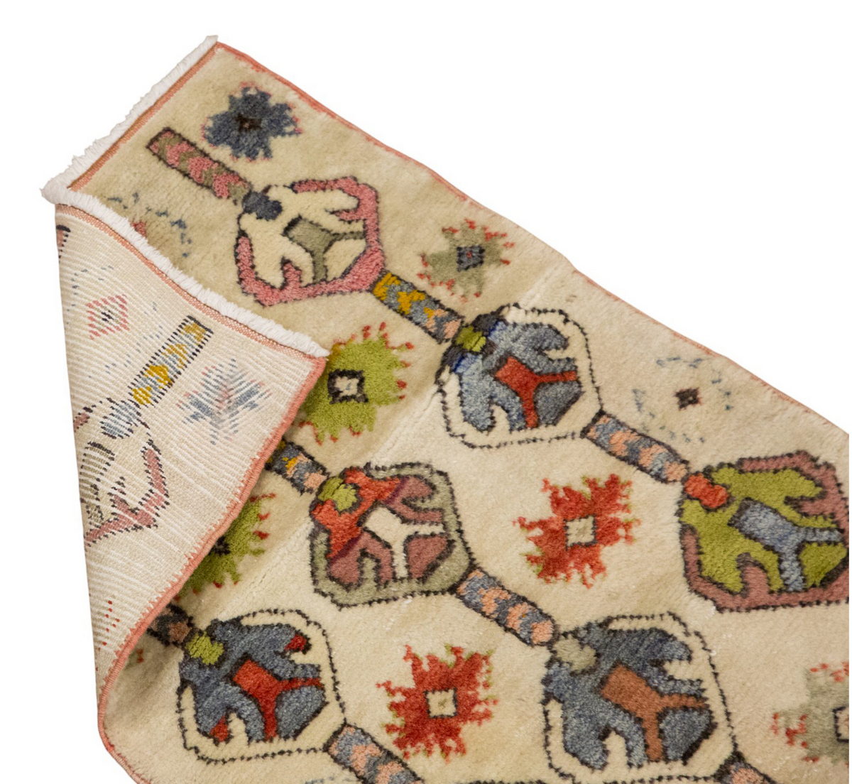 Vintage Turkish Runner Rug, 60 x 235 cm / 2 x 7.7 ft