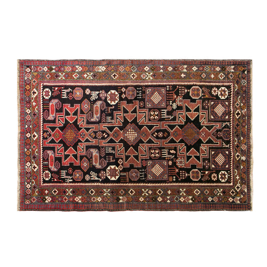 60+ Years Old Handmade Oushak Rug, 4'9" x 7'5" (145x225 cm)