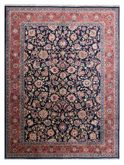 60+ Years Old Handmade Oushak Rug, 9'2" x 12'4" (280x375 cm)