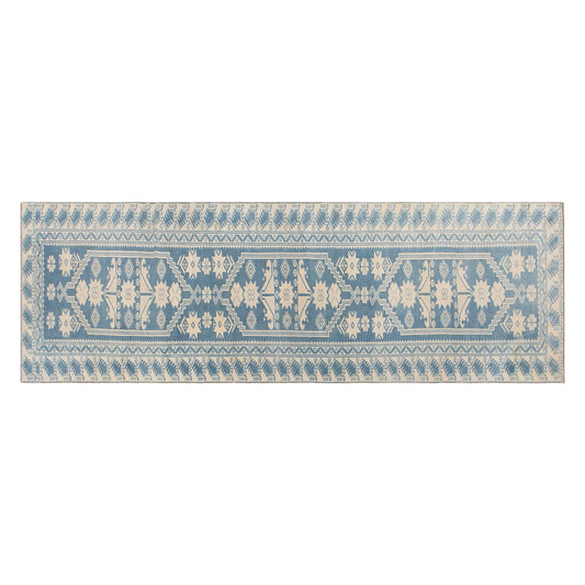60+ Years Old Handwoven Wool Rug – 80 x 305 cm / 2.6 x 10.0 ft