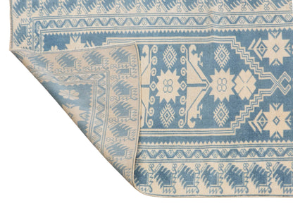 60+ Years Old Handwoven Wool Rug – 80 x 305 cm / 2.6 x 10.0 ft