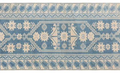 60+ Years Old Handwoven Wool Rug – 80 x 305 cm / 2.6 x 10.0 ft