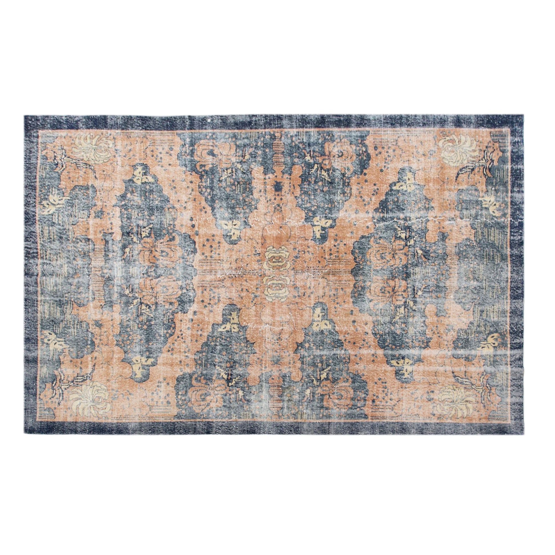 60+ Years Old Vintage Rug,  202 x 315 cm (6'8" x 10'4")