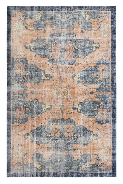 60+ Years Old Vintage Rug,  202 x 315 cm (6'8" x 10'4")