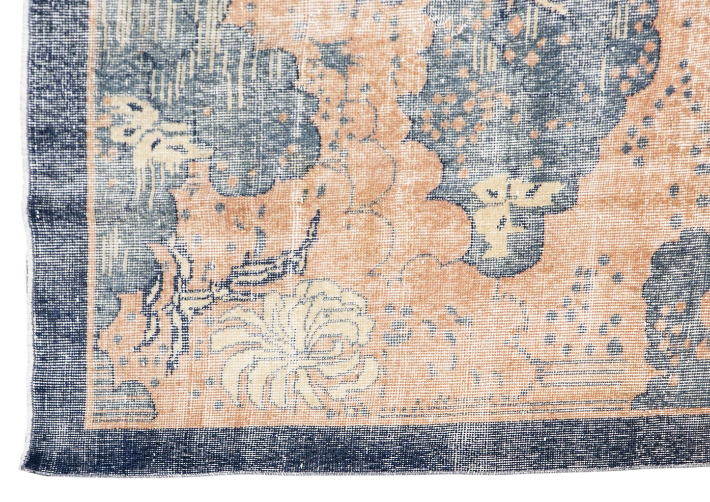 60+ Years Old Vintage Rug,  202 x 315 cm (6'8" x 10'4")