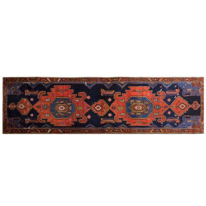 Vintage Turkish Oushak Rug Runner - 113x400 cm / 3'8 x 13'1 feet