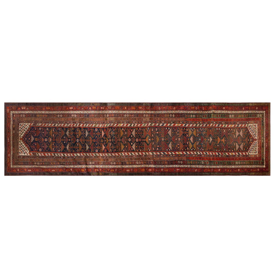 Vintage Turkish Oushak Rug Runner 116 x 484 cm / 3'1x 15'1 feet