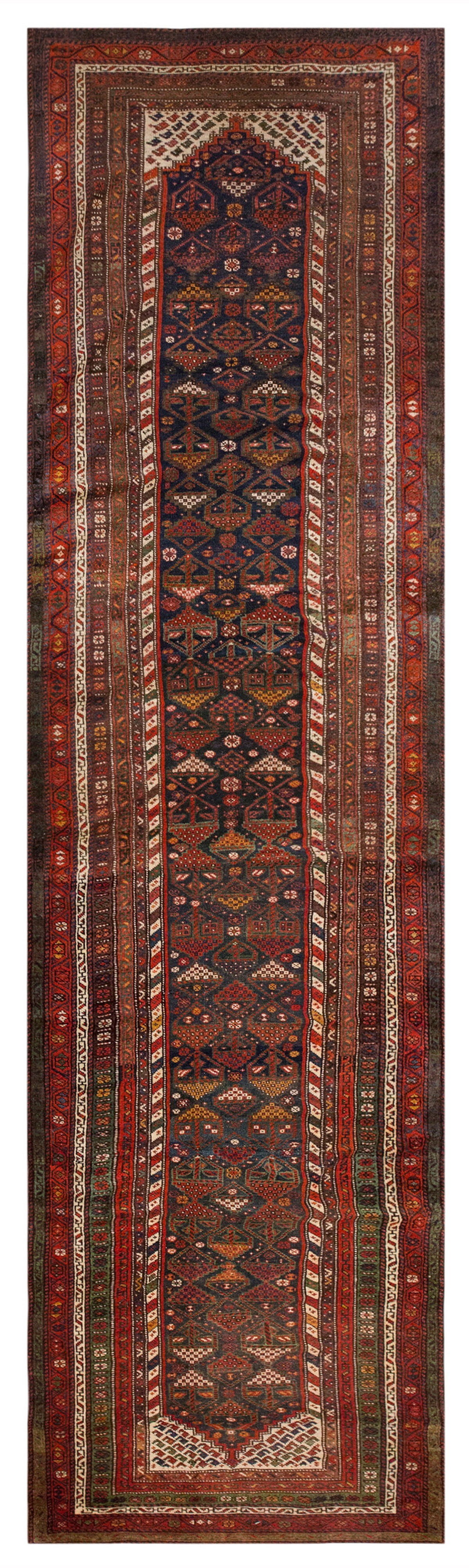 Vintage Turkish Oushak Rug Runner 116 x 484 cm / 3'1x 15'1 feet