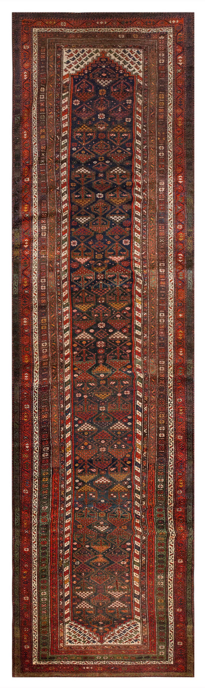 Vintage Turkish Oushak Rug Runner 116 x 484 cm / 3'1x 15'1 feet