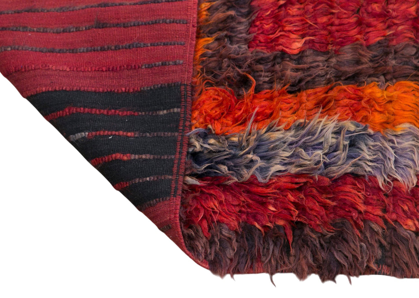60+ Years Old Vintage Turkish Tulu Rug – 98 x 300 cm (3'3" x 9'10")