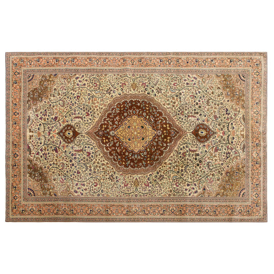 Large Vintage Bohemian Rug – 195x295 cm / 6'5"x9'8"
