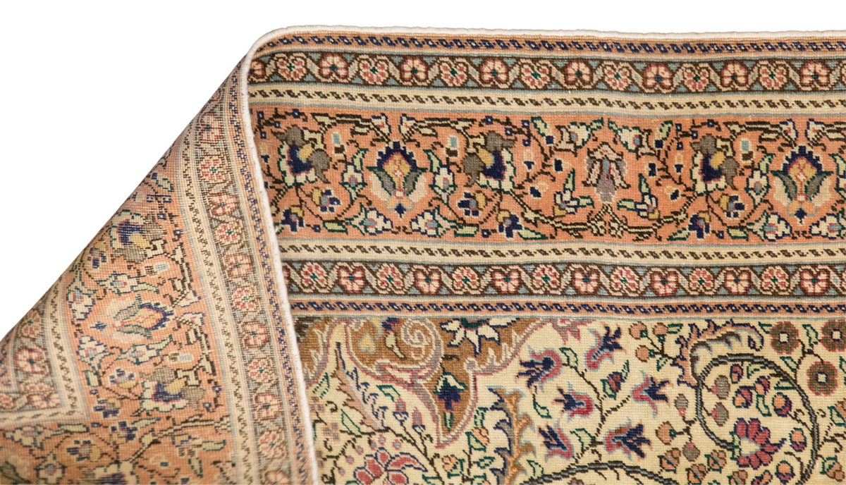 Large Vintage Bohemian Rug – 195x295 cm / 6'5"x9'8"