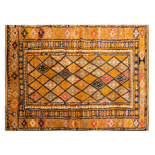Handmade Vintage Turkish Oushak Rug – 155 x 210 cm / 5.1 x 6.9 ft