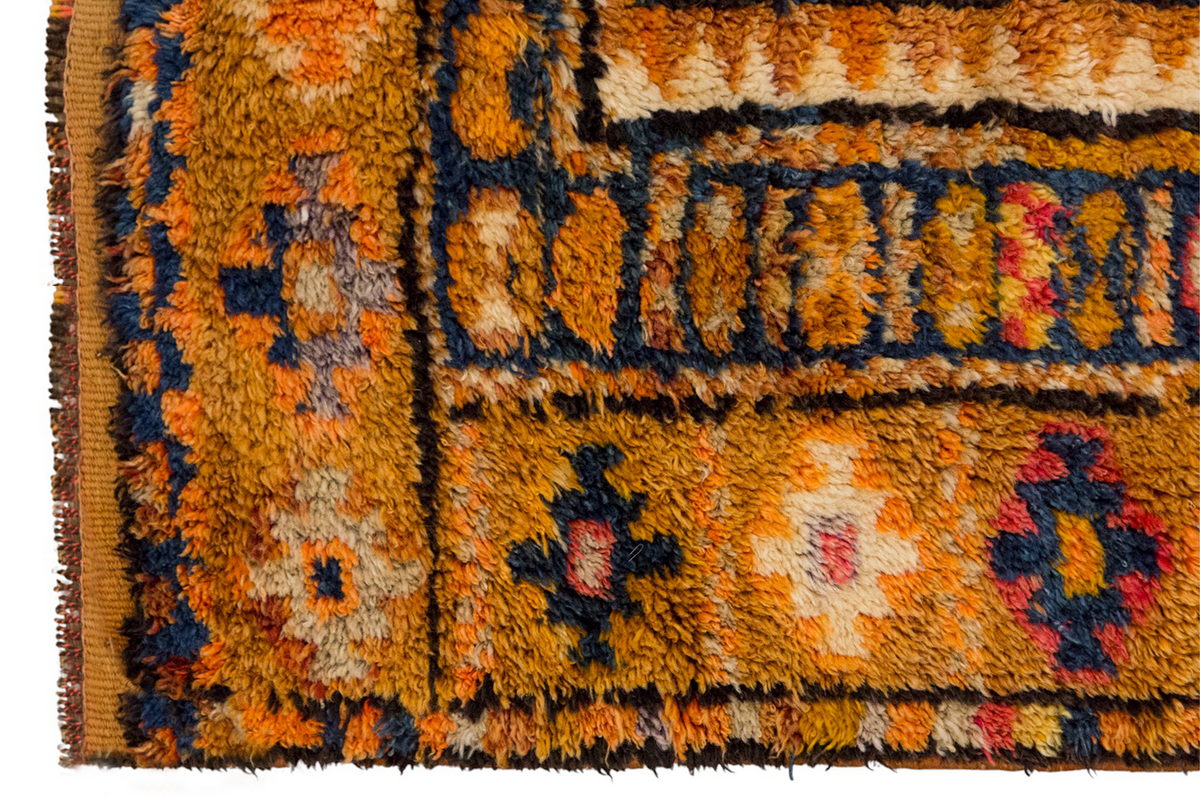 Handmade Vintage Turkish Oushak Rug – 155 x 210 cm / 5.1 x 6.9 ft