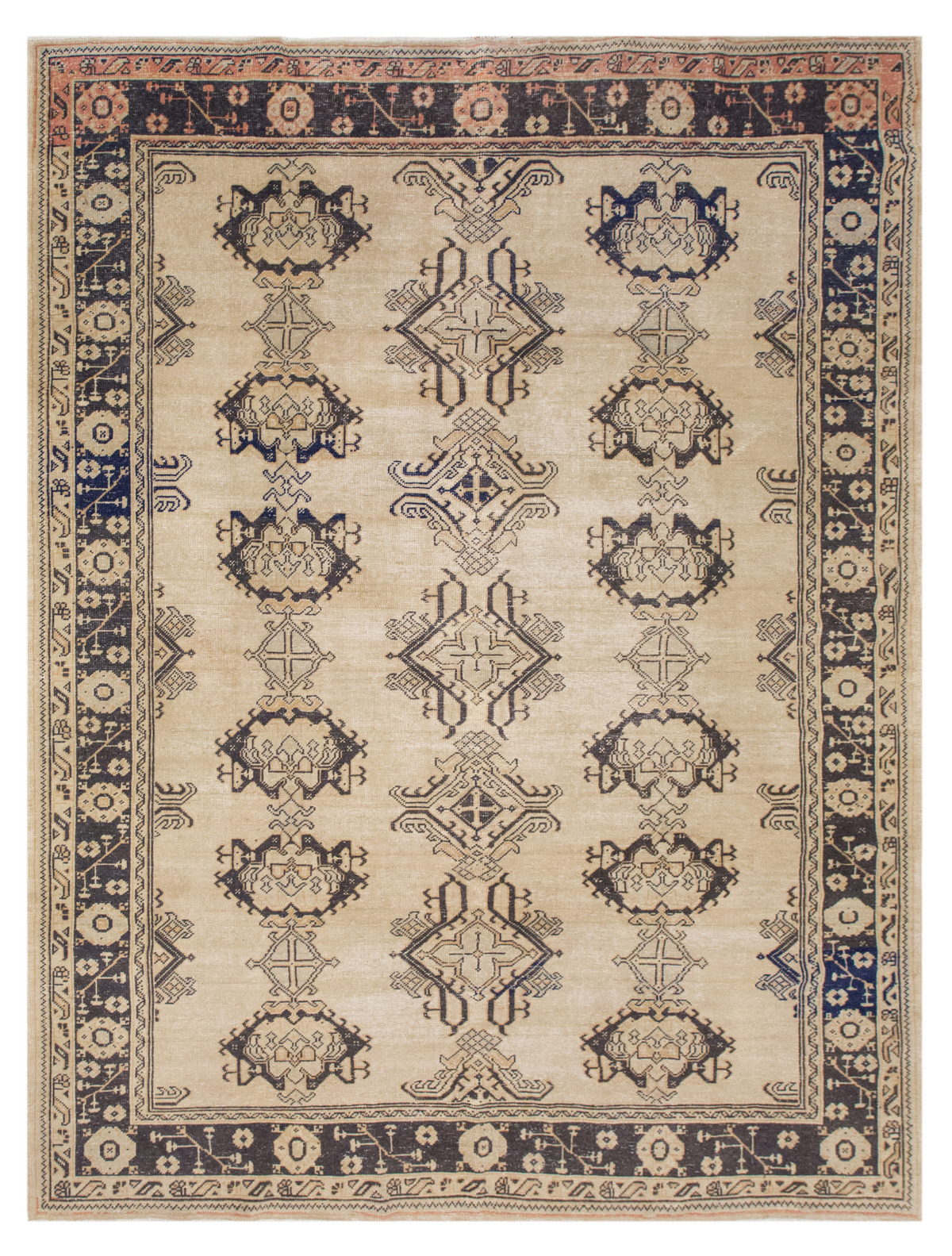 Turkish Rug, Vintage Area Rug,  205 x 270 cm / 6.7x8.9 feet
