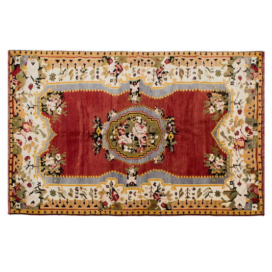 Vintage Turkish Oushak Rug, 165 x 255 cm / 5.4 x 8.4 ft