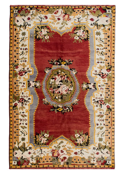 Vintage Turkish Oushak Rug, 165 x 255 cm / 5.4 x 8.4 ft