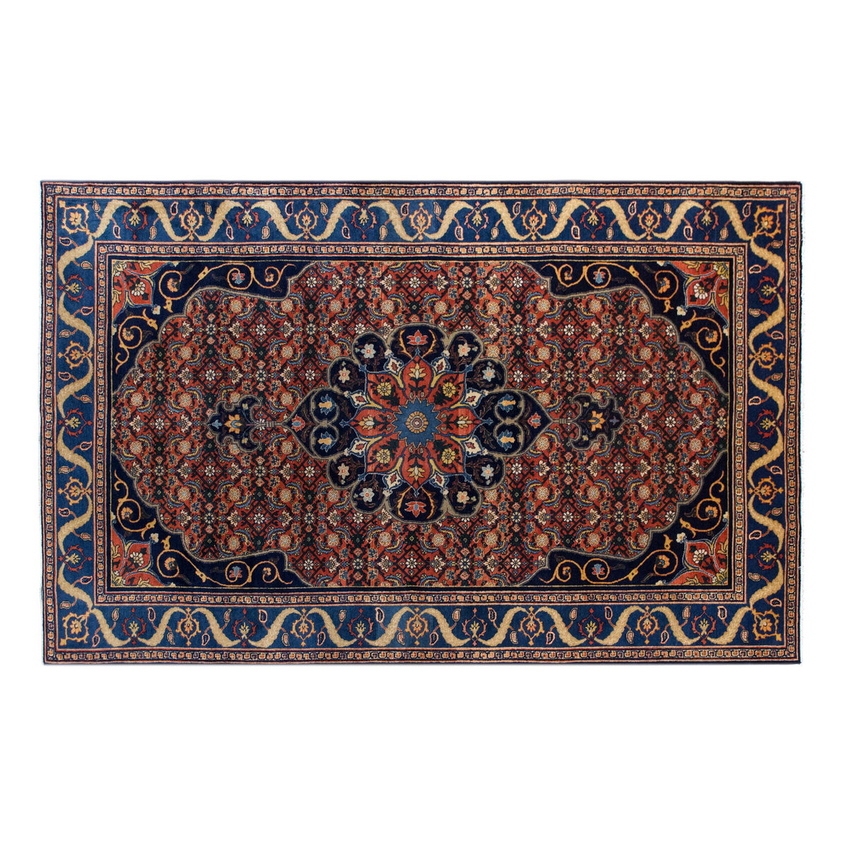 Vintage Hand-Spun Wool Oushak Rug  – 172x273 cm / 5'7" x 8'11"