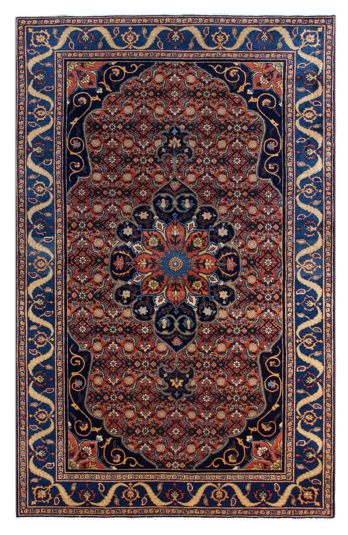 Vintage Hand-Spun Wool Oushak Rug  – 172x273 cm / 5'7" x 8'11"