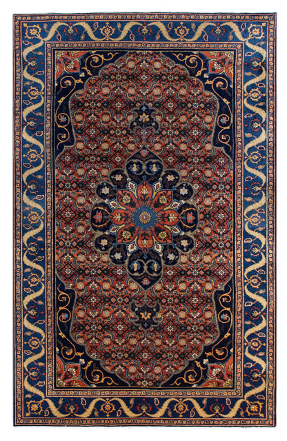 Vintage Hand-Spun Wool Oushak Rug  – 172x273 cm / 5'7" x 8'11"