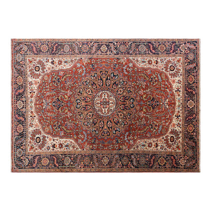 60+ Yrs Antique  Handwoven Wool Area Rug – 270 x 365 cm / 8.9 x 12.0 ft