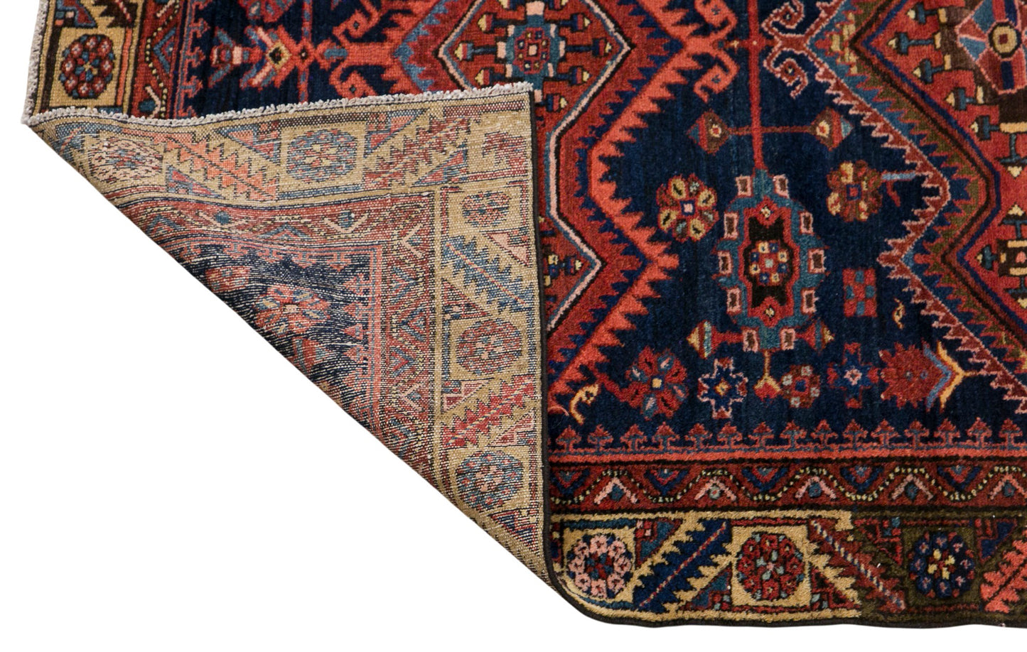 60+ Yrs Handmade Wool Rug – 97 x 130 cm / 3.2 x 4.3 ft