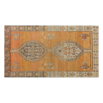 60+ Yrs Handwoven Wool Rug – 105 x 250 cm / 3.4 x 8.2 ft