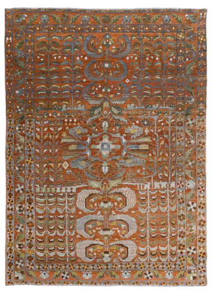 Vintage Oushak Rug - 145x202 cm / 4'9" x 6'7" feet