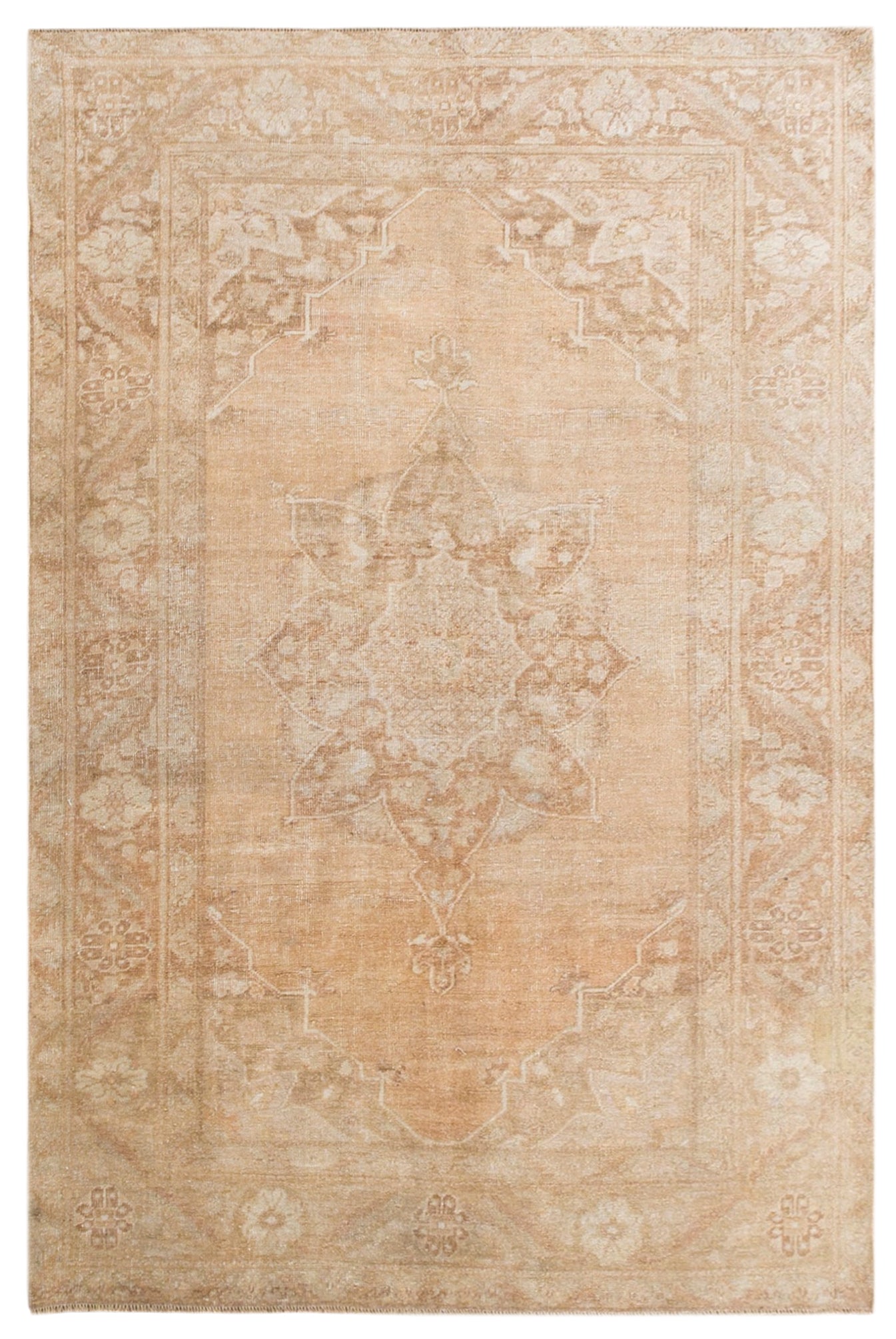 60+ Yrs Old Antique Turkish Rug, 140x215 cm / 4.6x7.1 ft
