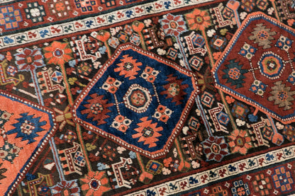 60+ Yrs Old Handwoven Wool Rug – 99 x 365 cm / 3.2 x 12.0 ft