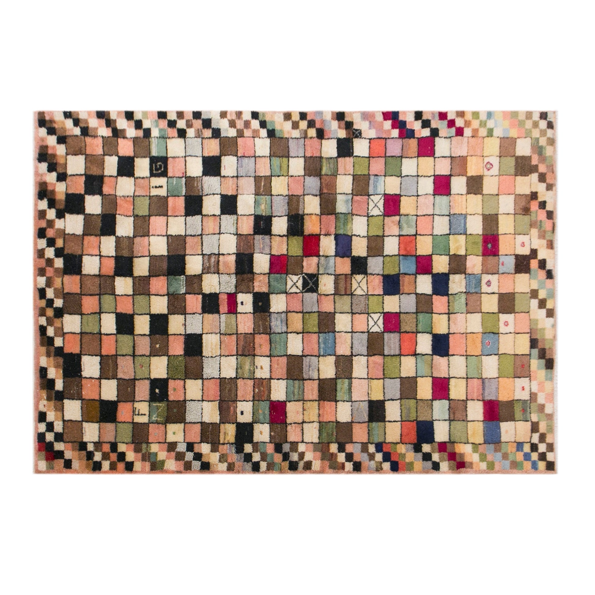 60+ Yrs Old Vintage Turkish Rug, 175x252 cm, 5.9x8.3 feet