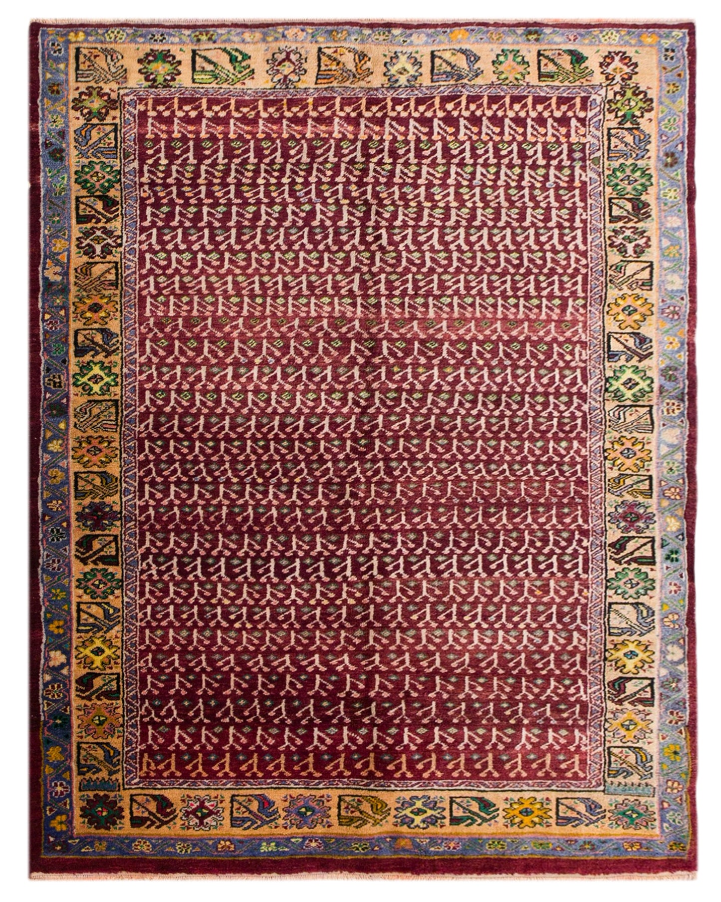 60+ Yrs Old Vintage Turkish Rug, 195x250 cm, 6.5x8.2 ft