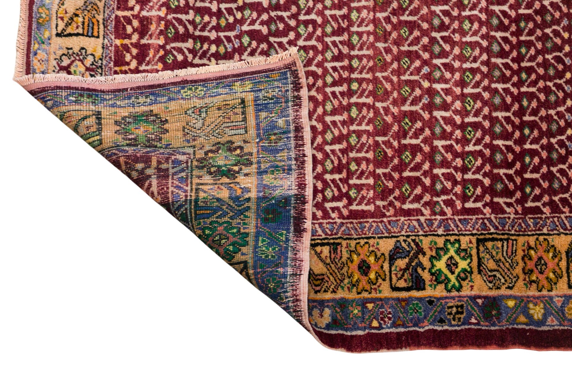 60+ Yrs Old Vintage Turkish Rug, 195x250 cm, 6.5x8.2 ft