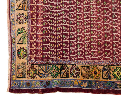 60+ Yrs Old Vintage Turkish Rug, 195x250 cm, 6.5x8.2 ft