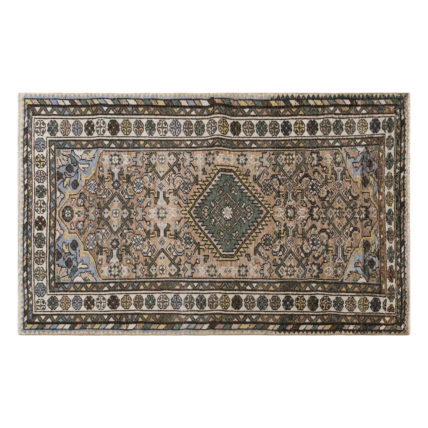 60+ Yrs Vintage Oushak Rug – 95 x 146 cm / 3.1 x 4.8 ft