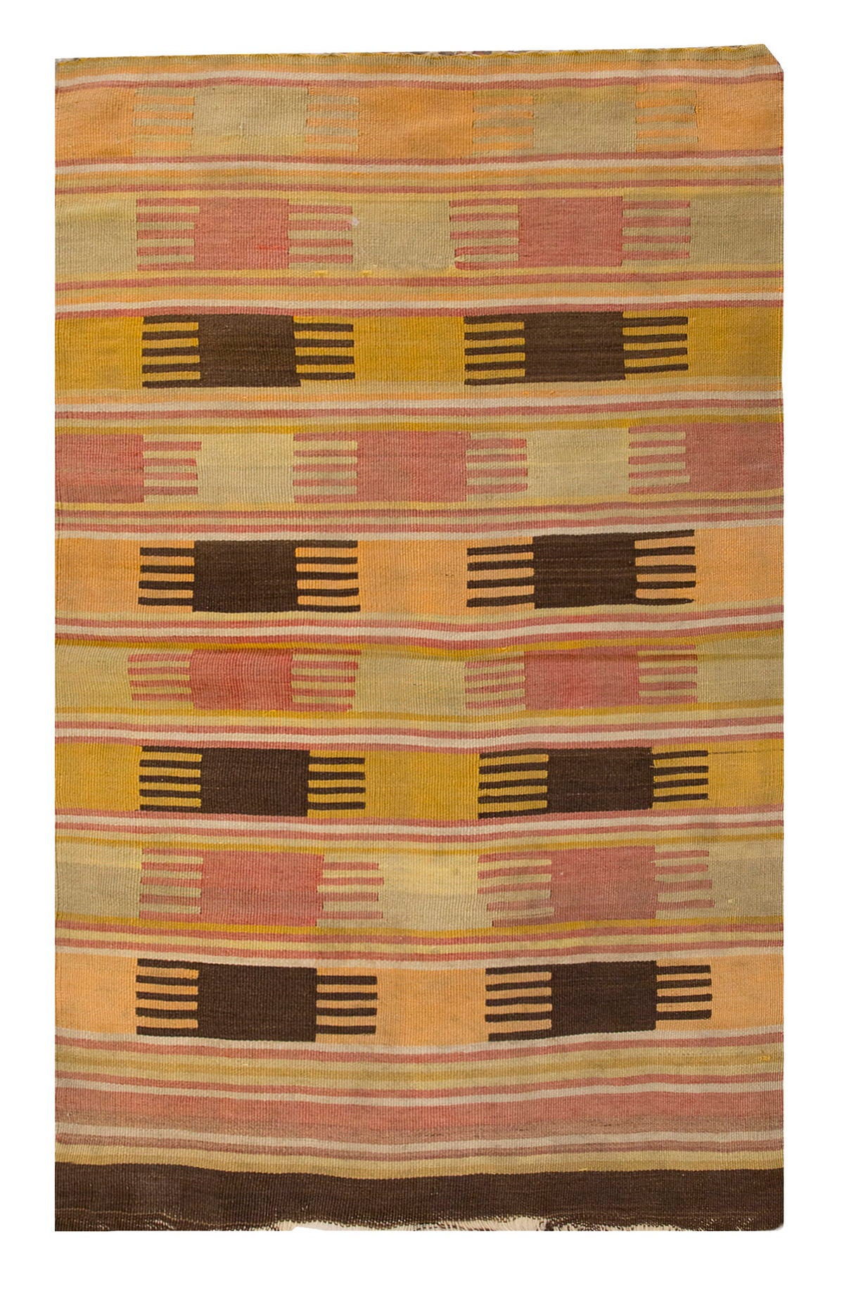 60s Afyon Tribal Rug, 74 x 130 cm, 2.5 x 4.3 Feet