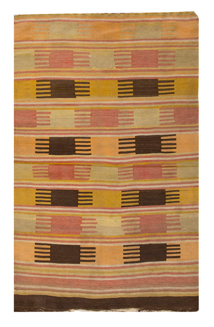 60s Afyon Tribal Rug, 74 x 130 cm, 2.5 x 4.3 Feet