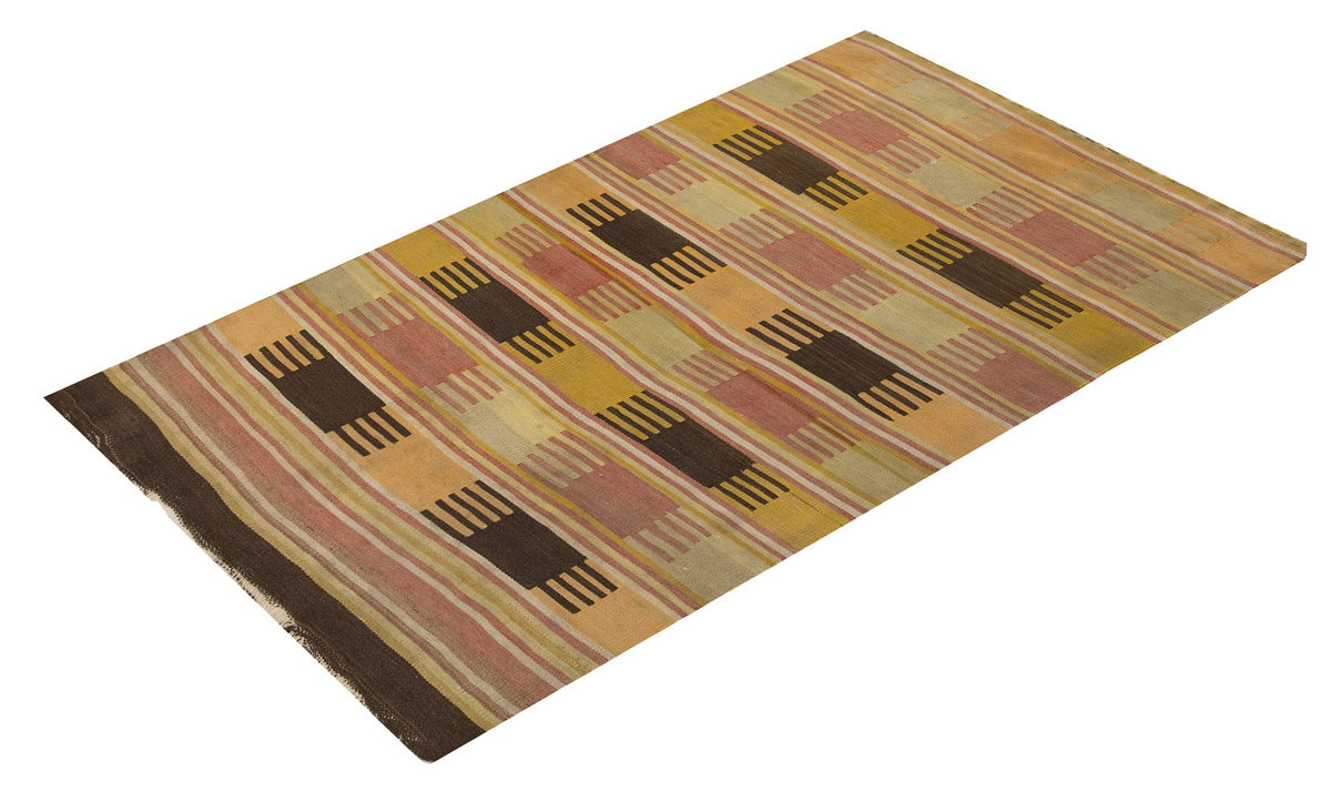 60s Afyon Tribal Rug, 74 x 130 cm, 2.5 x 4.3 Feet