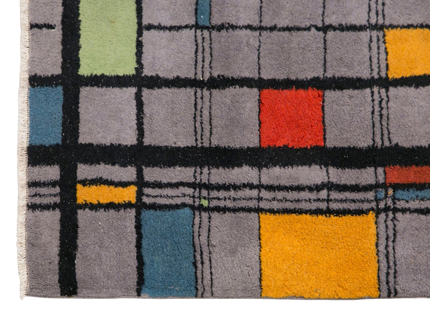 Modern Turkish Area Rug, 3.4x6.2 ft, 105x190 cm