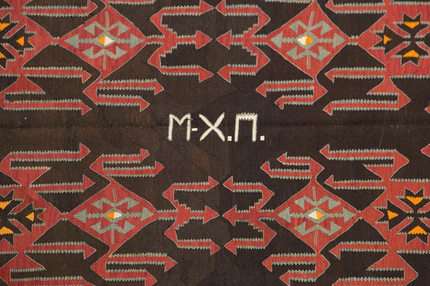 Antique Caucasian Avar Kilim 6.1 x 12.6 feet 187 x 385 cm