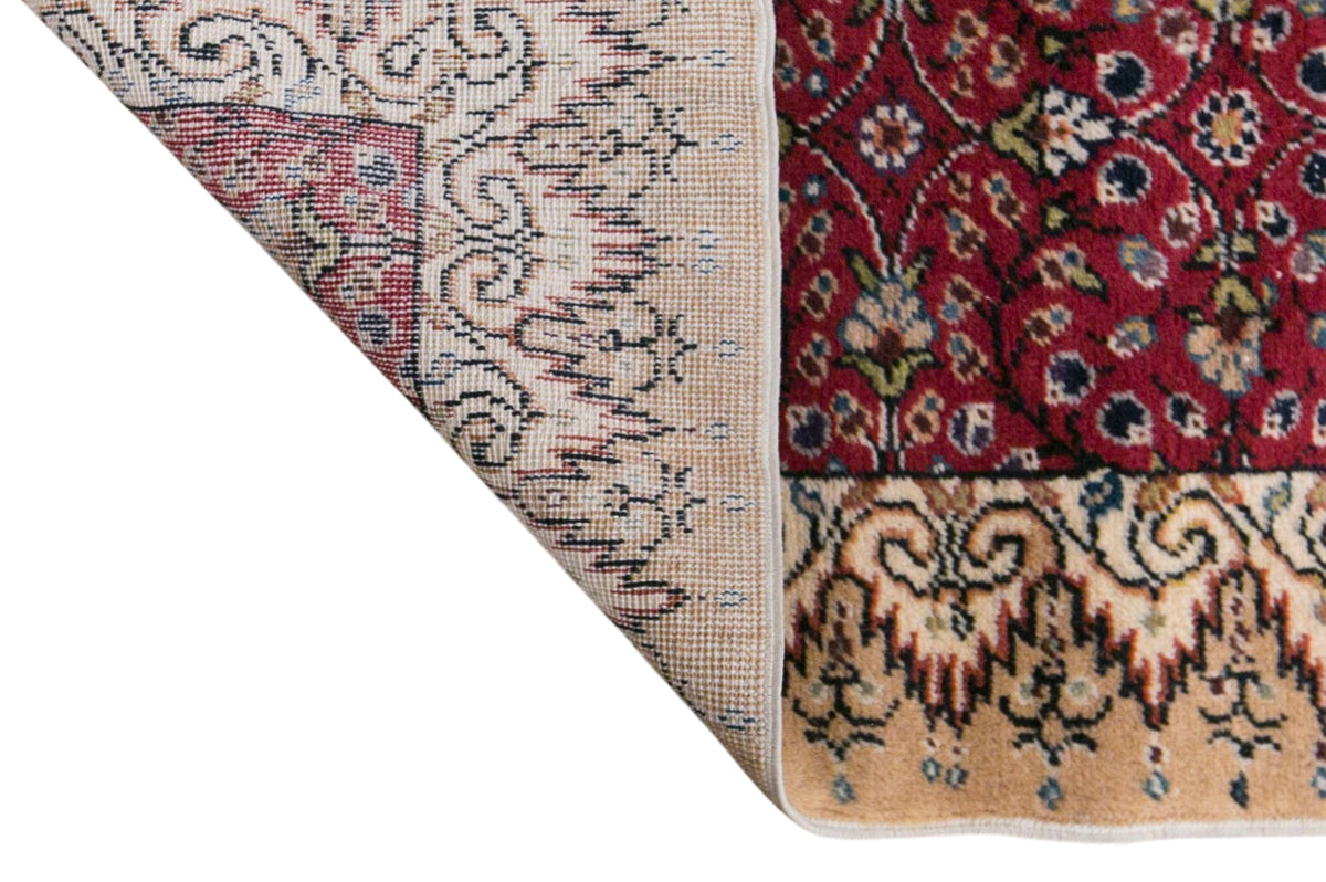 Vintage Kayseri Rug, 102 × 200 cm / 3.3 x 6.6 ft Handmade Wool Cotton Rug