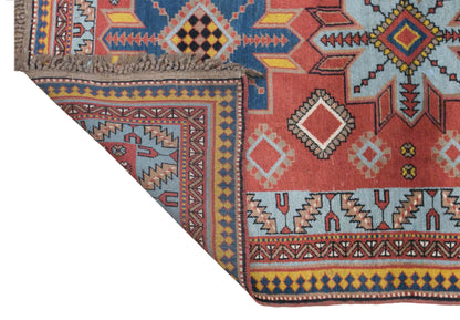 Vintage Caucasian Derbent Rug, 125 × 185 cm / 4.1 x 6.1 ft Handmade Wool Rug