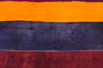 Vintage Konya Cihanbeyli Curtain Kilim Rug, 8 x 15 ft, 245 x 455 cm, Handwoven Turkish Wool Kilim