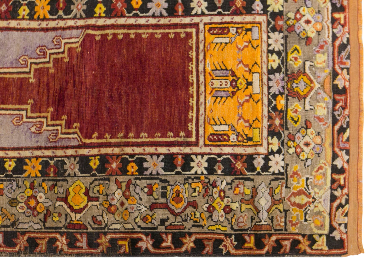 Vintage Konya Prayer Rug, 105 × 165 cm / 3.4 x 5.4 ft Handmade Wool Rug